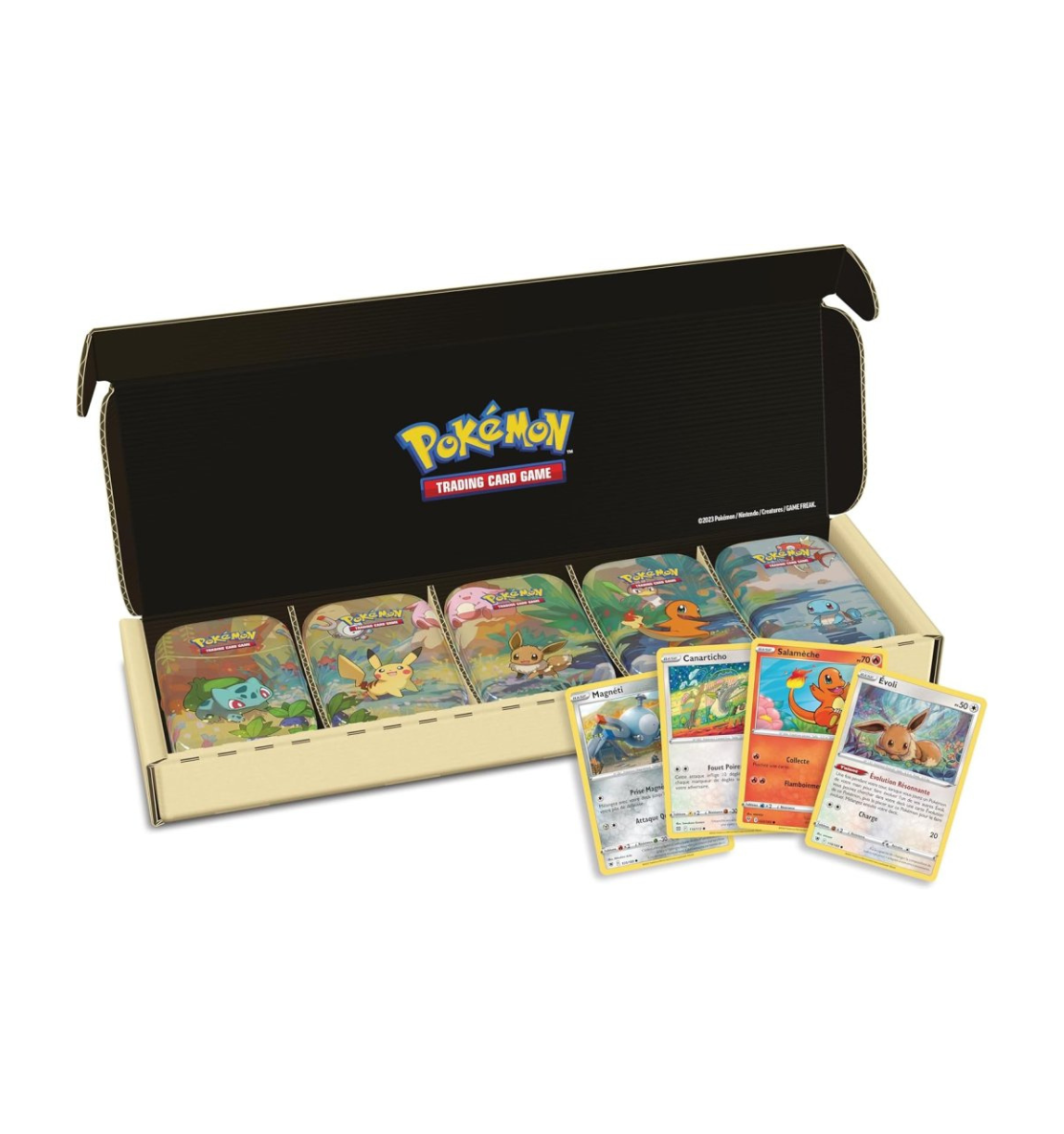 Lot de 5 Mini Tins Amis de Kanto