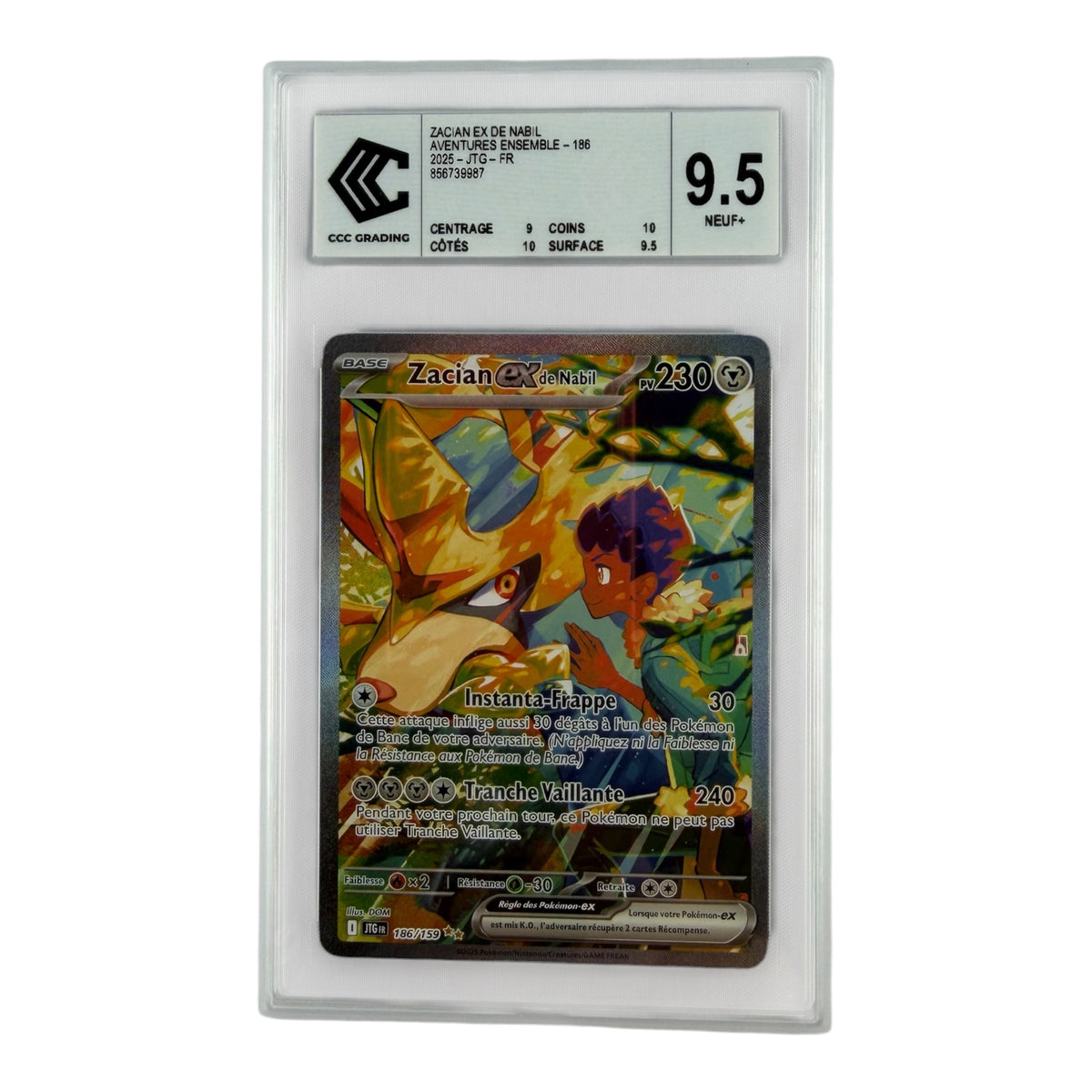 Zacian-ex 186/159 – CCC 9.5 | Sneyzen Corp