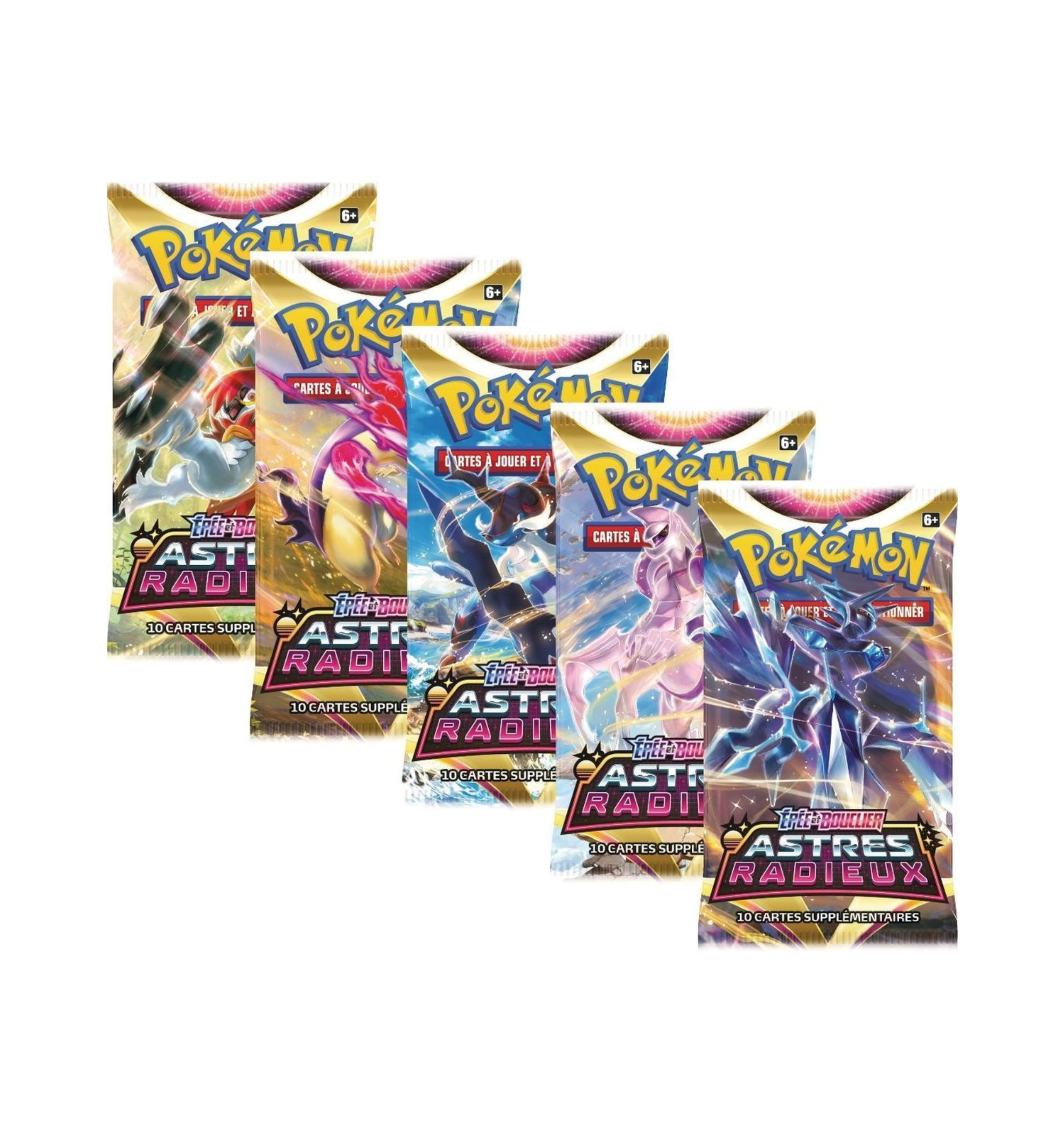 Artset EB10 Astres Radieux avec 5 boosters Pokémon neufs et scellés en français