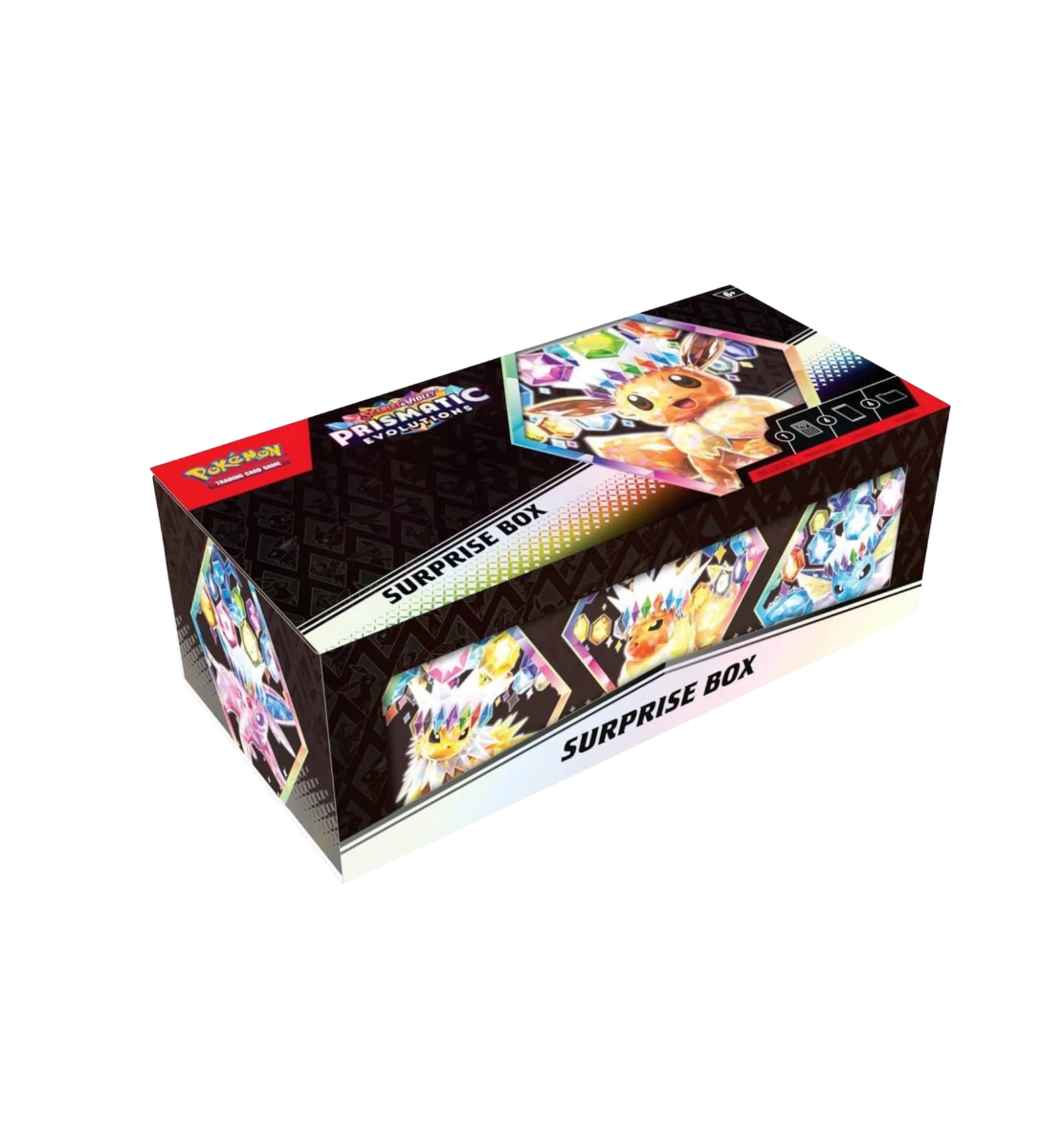 Boite Surprise Pokémon EV8.5 – 4 boosters + 1 promo mystère
