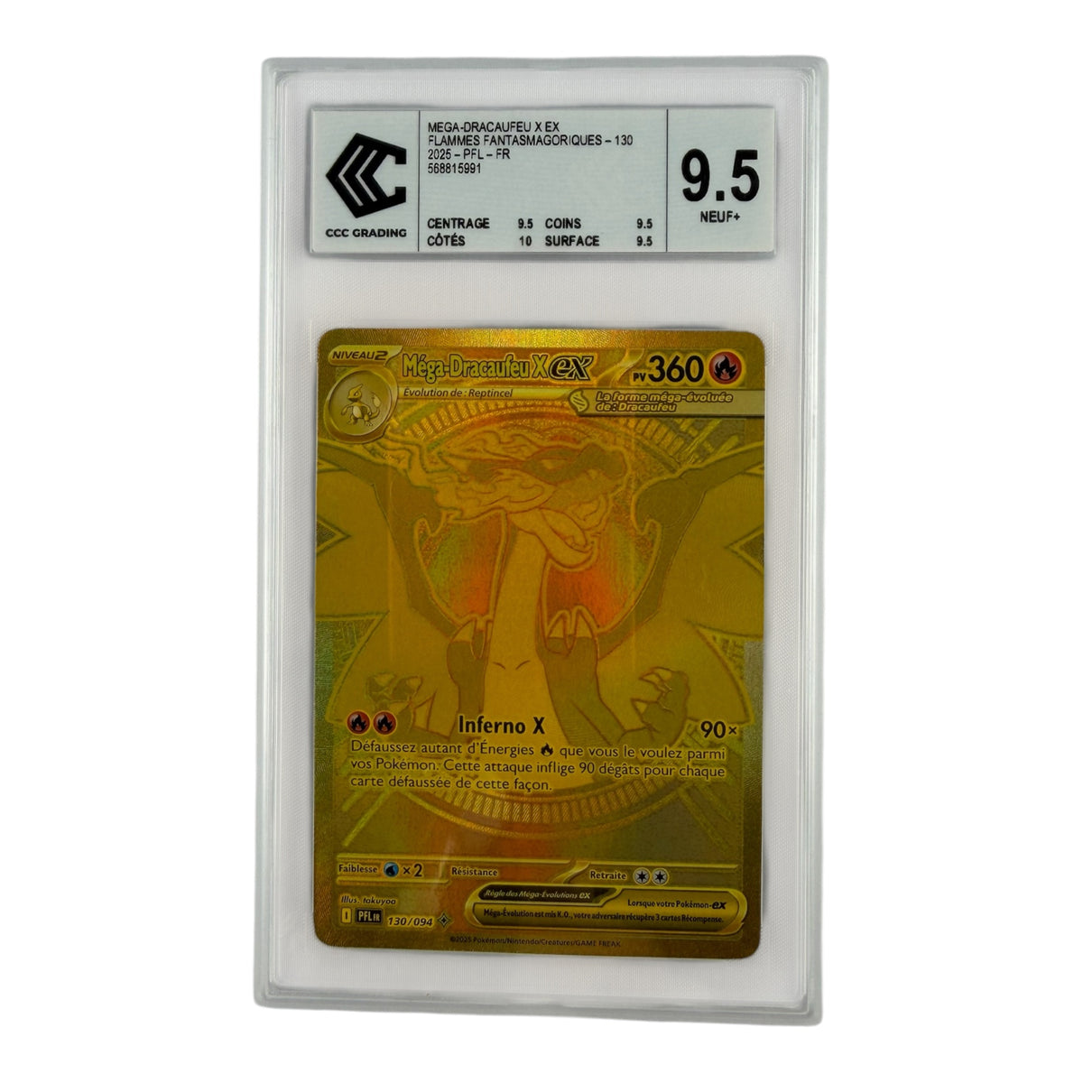 Dracaufeu X-ex Gold 130/094 – CCC 9.5 | Sneyzen Corp