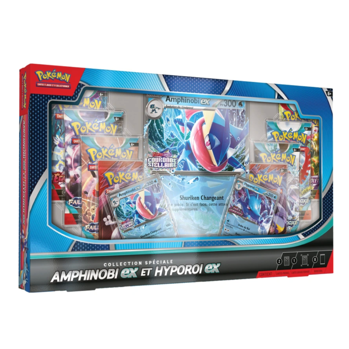 Coffret Collection Spéciale Pokémon Amphinobi EX & Hyporoi EX – Neuf et Scellé