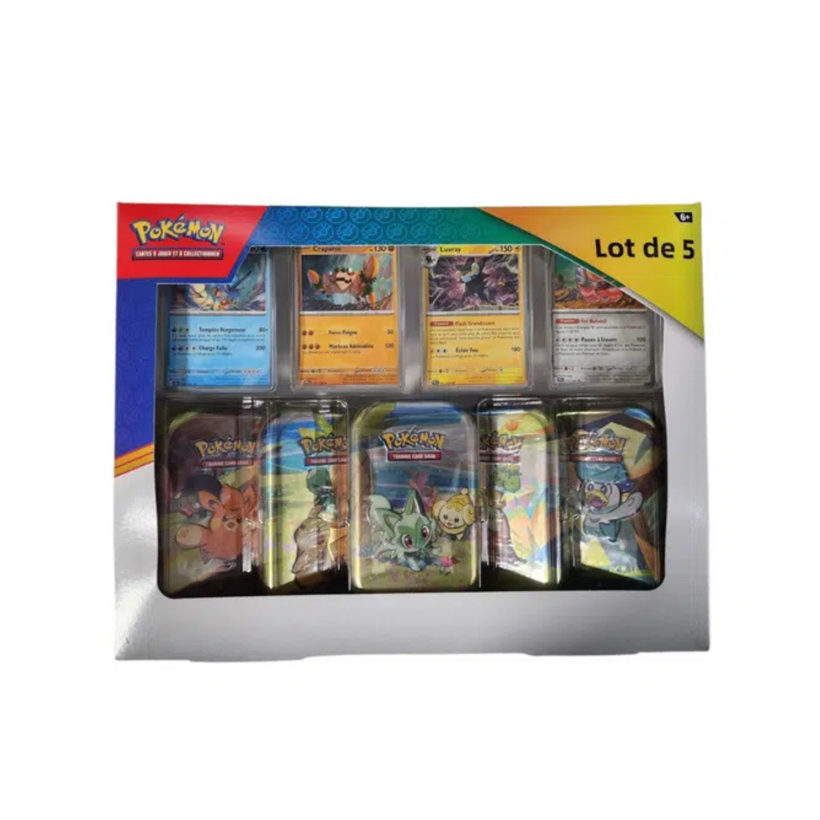 Coffret Pokémon Costco Stars Étincelantes – 5 Mini Tins (10 Boosters) Neuf et Scellé