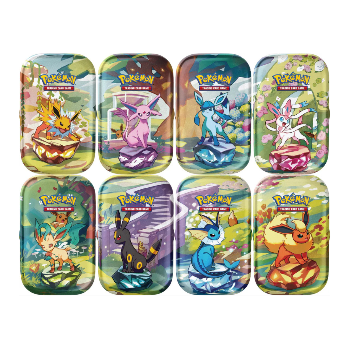 Display Pokémon EV8.5 Évolutions Prismatiques – Mini Tins Neuf et Scellé