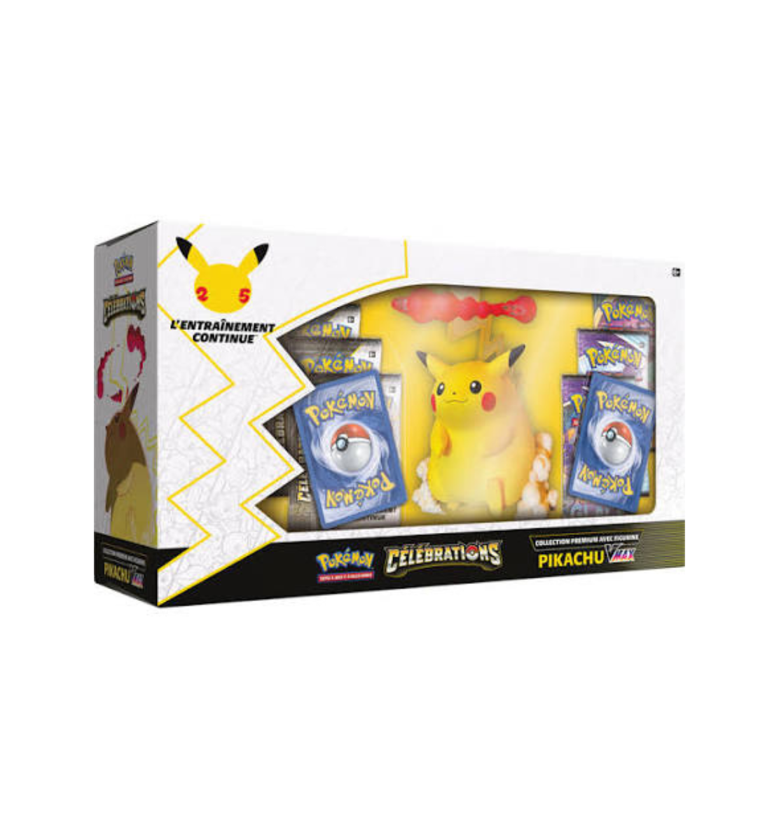 Coffret Premium Figurine Pikachu VMAX Célébrations 25 ans Pokémon neuf et scellé | Sneyzencorp