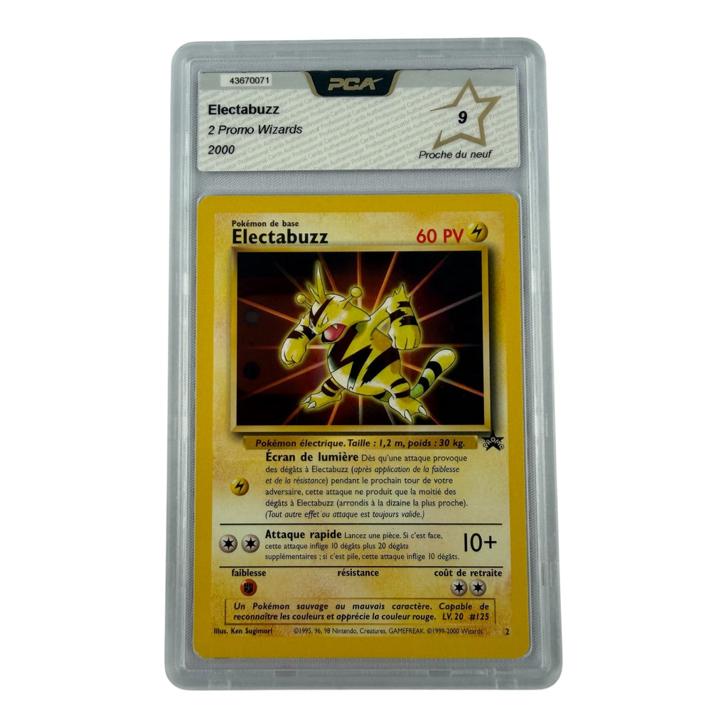Carte Pokémon gradée Electabuzz 02 PCA 9 – recto | Sneyzencorp