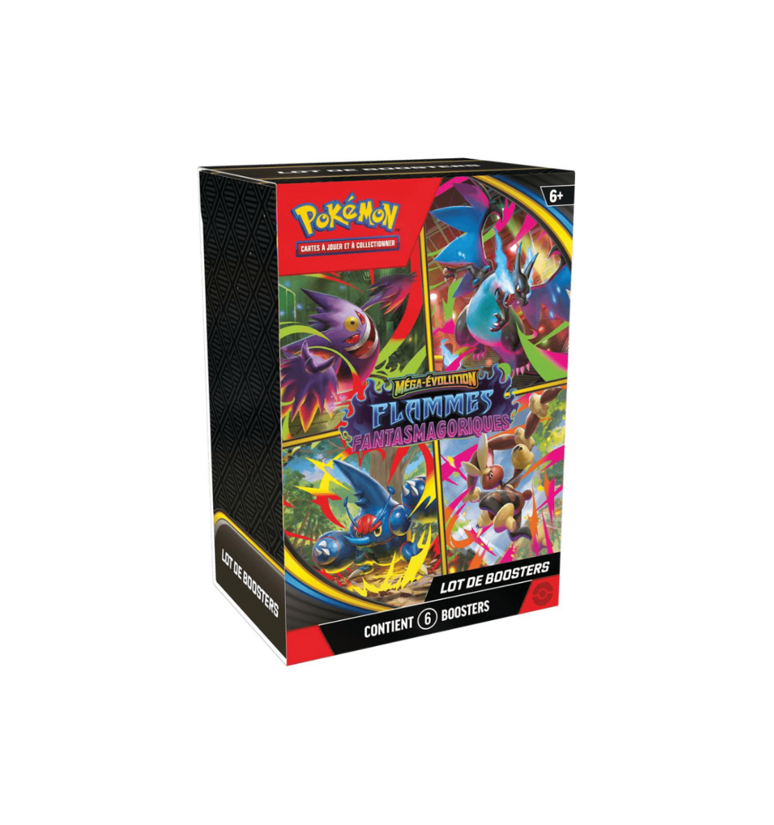 Bundle Pokémon ME02 Flammes Fantasmagoriques 6 boosters neuf et scellé | Sneyzencorp
