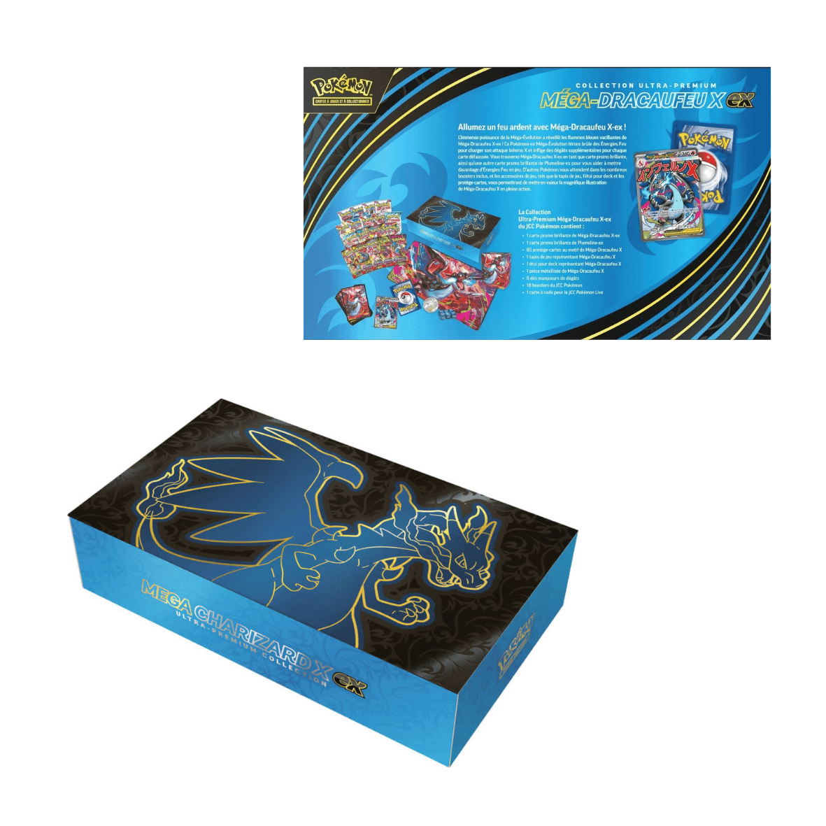 Coffret Pokémon UPC Dracaufeu ME02 Flammes Fantasmagoriques – Neuf et Scellé - sneyzencorp
