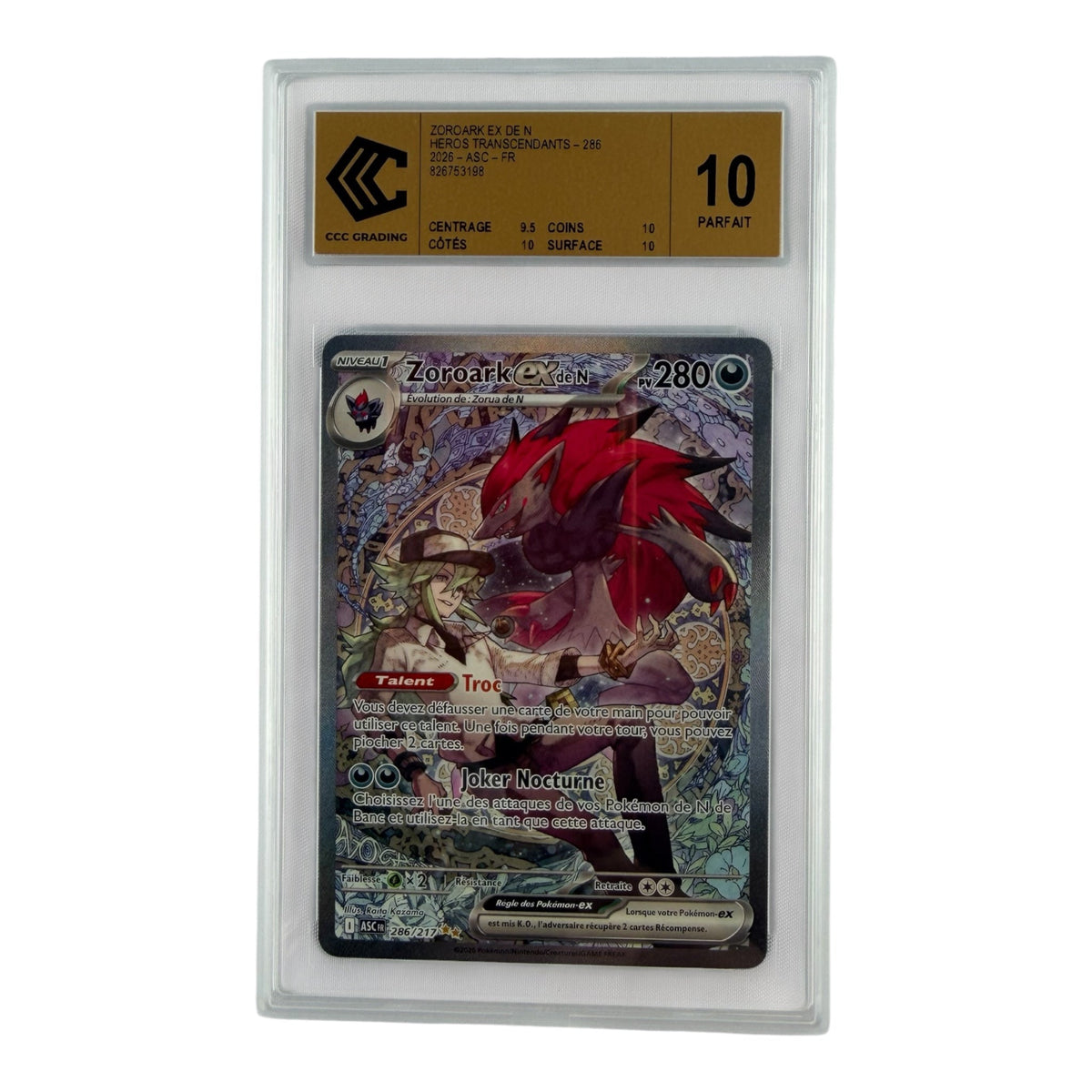 Zoroark-ex 286/217 – CCC 10 Gold Label - sneyzencorp