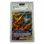 Carte Pokémon gradée Sulfura Electhor et Artikodin GX SM210 PCA 9.5 – recto | Sneyzencorp