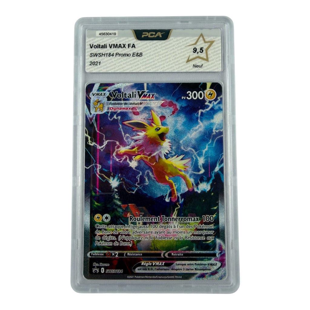 Carte Pokémon gradée Voltali Vmax SWSH184 PCA 9.5 – recto | Sneyzencorp