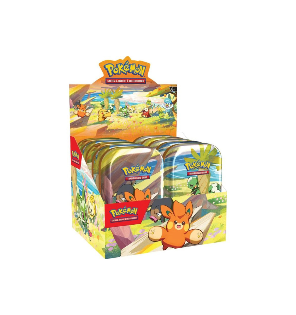 Display 10 Mini Tins Pokémon EV02 Amis de Paldea Neuf et Scellé - sneyzencorp