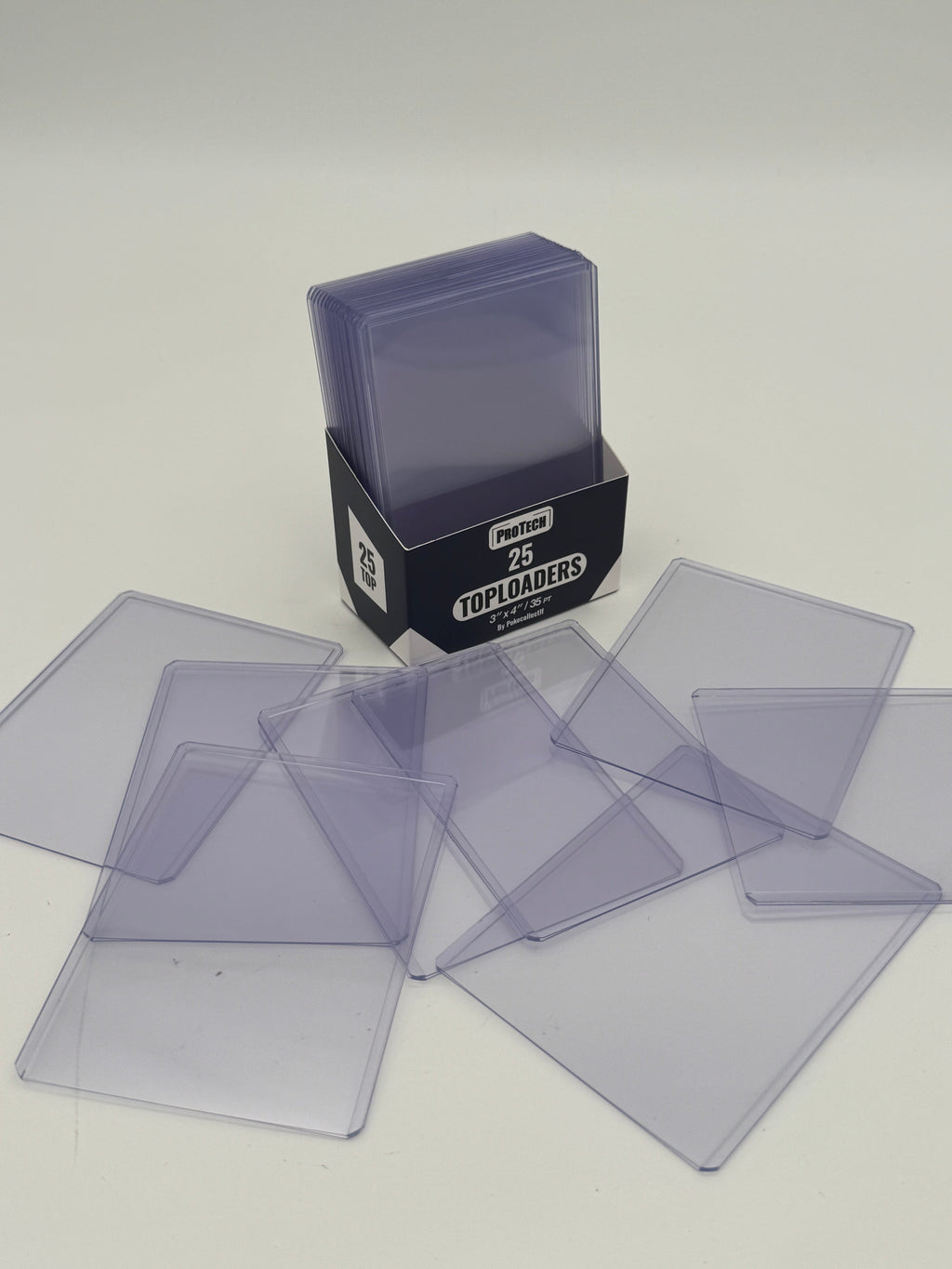 Lot de 25 Toploaders Protech protège cartes Pokémon, accessoire neuf et résistant pour vos collections sur Sneyzencorp.com