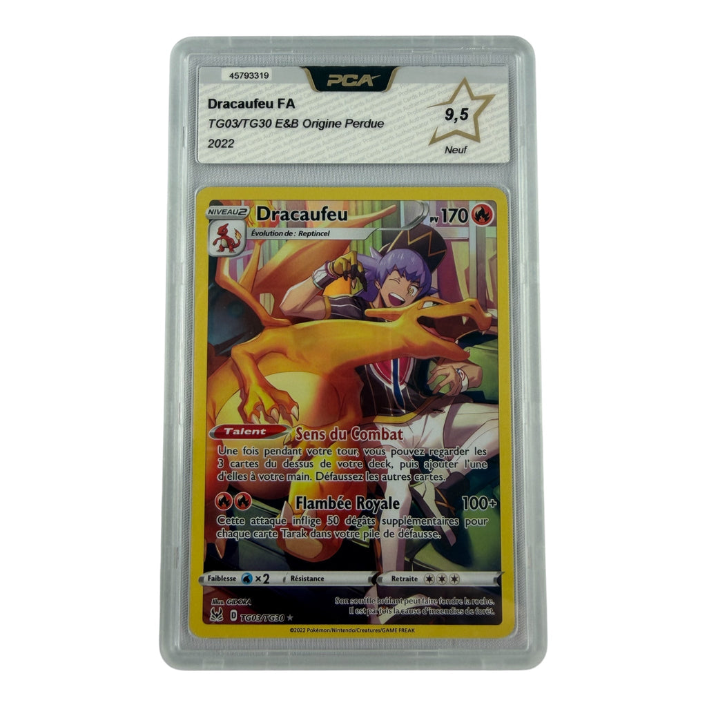 Carte Pokémon gradée Dracaufeu TG03/TG30 PCA 9.5 – recto | Sneyzencorp
