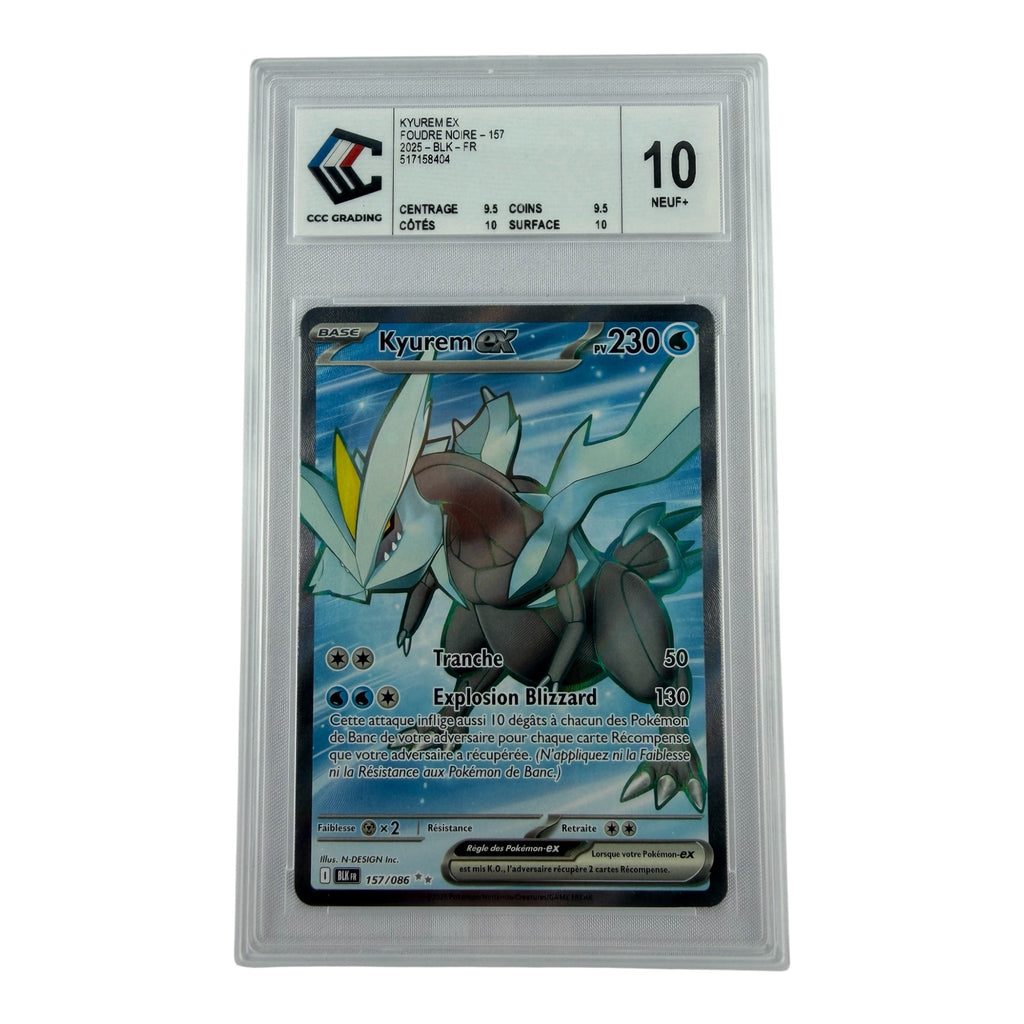 Carte Pokémon gradée Kyurem Ex 157/086 CCC 10 – recto | Sneyzencorp