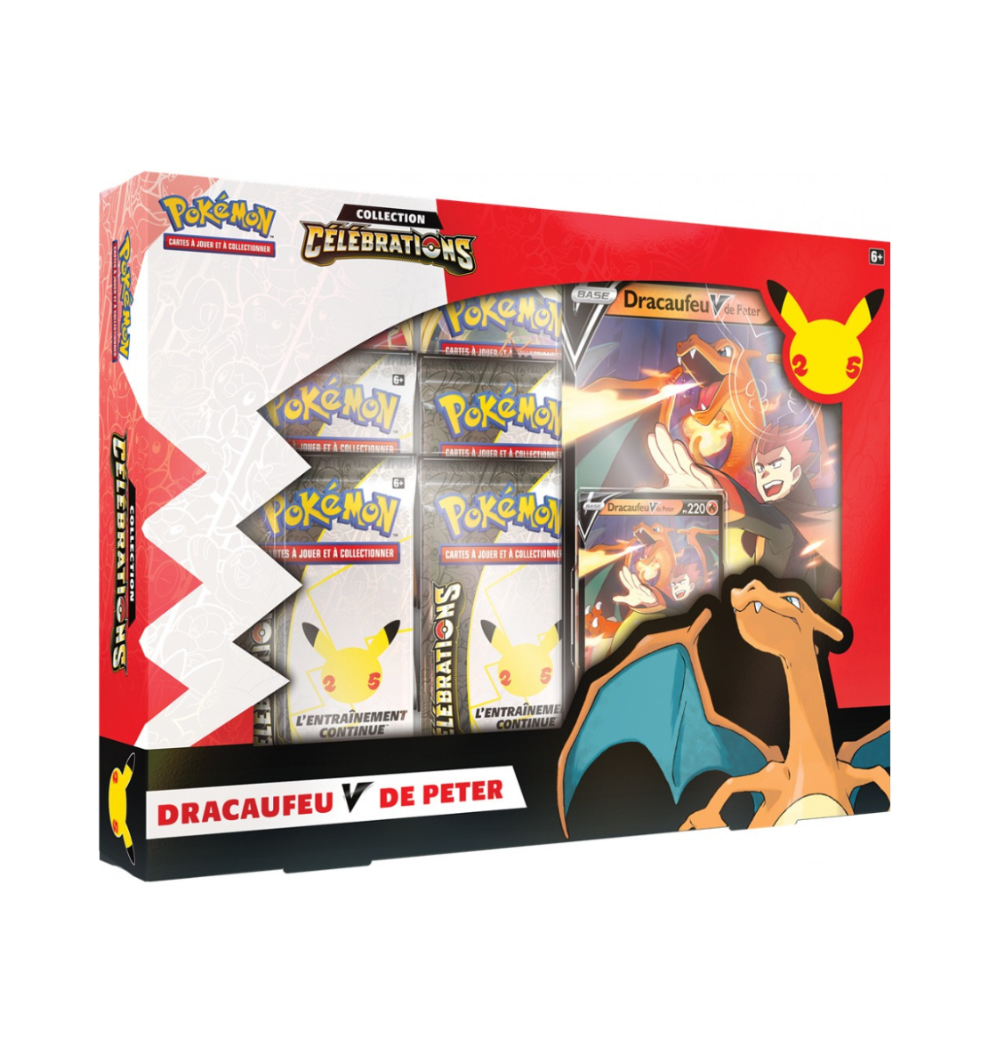Coffret Pokémon EB7.5 Célébrations 25 Ans - Dracaufeu - V de Peter Neuf et Scellé - sneyzencorp