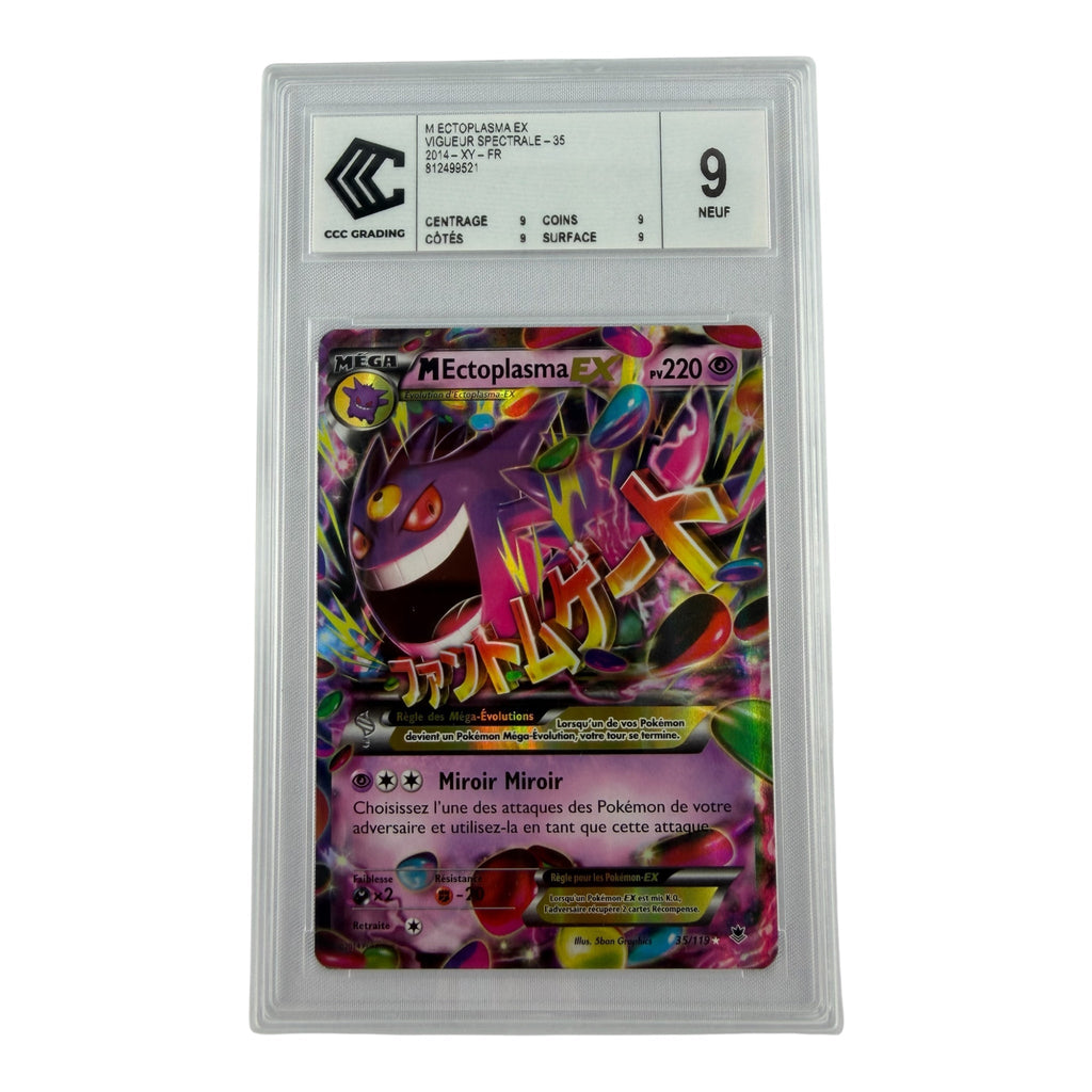 Carte Pokémon gradée Méga Ectoplasma Ex 35/119 CCC 9 – recto | Sneyzencorp