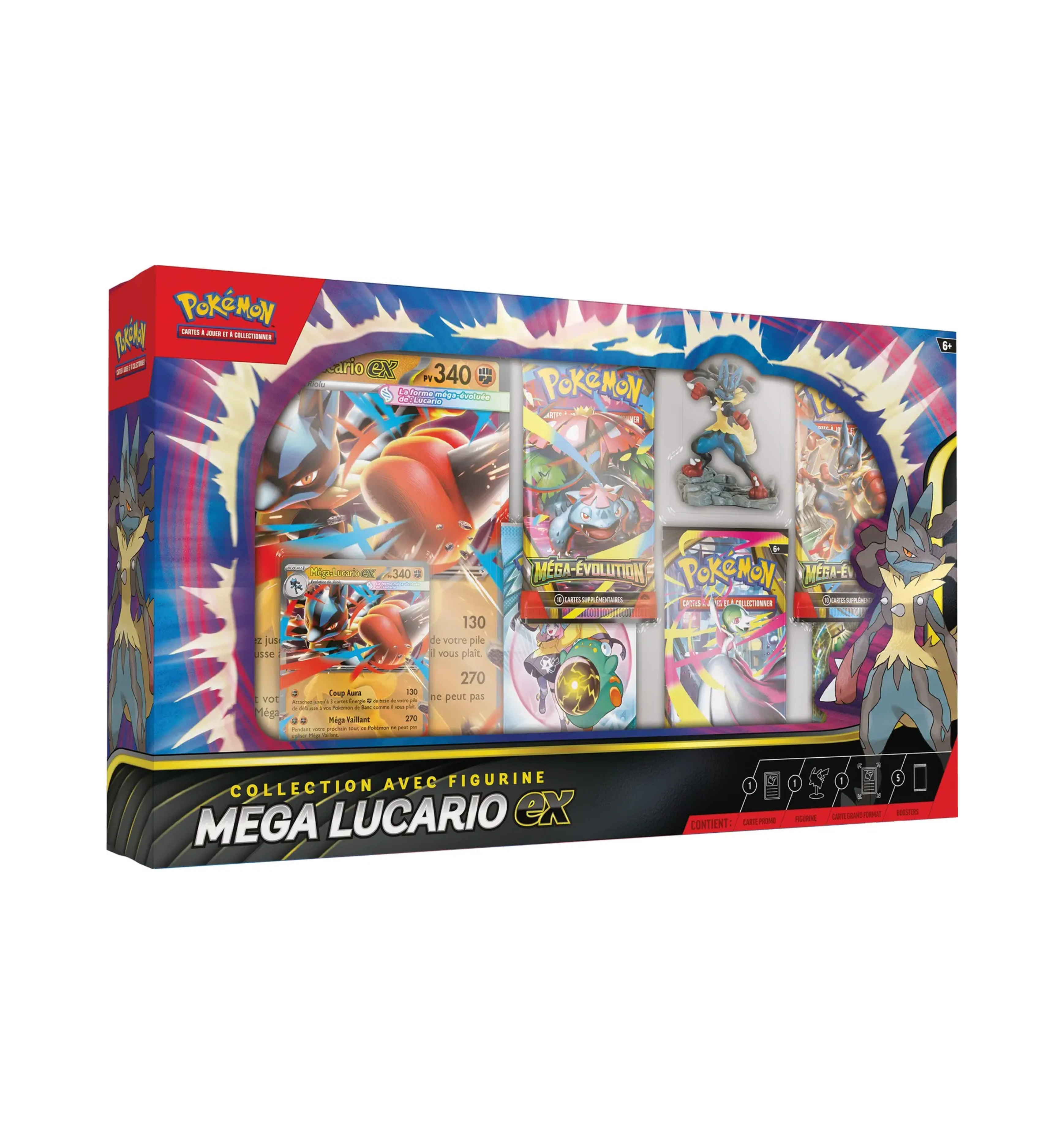 Coffret Figurine Méga Lucario ex – Neuf et Scellé - sneyzencorp