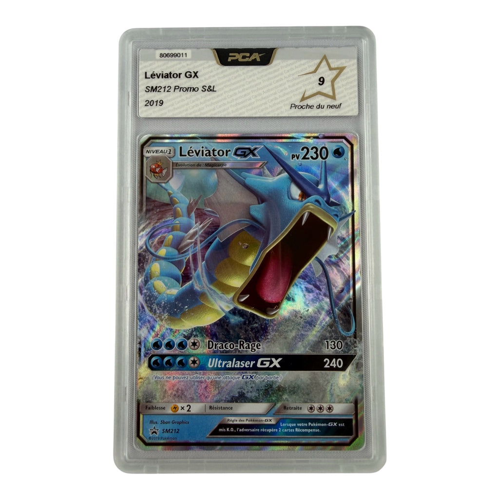 Carte Pokémon gradée Léviator GX SM212 PCA 9 – recto | Sneyzencorp