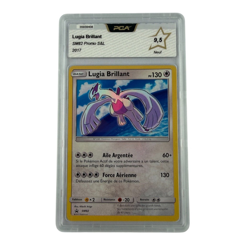Carte Pokémon gradée Lugia Brillant SM82 PCA 9.5 – recto | Sneyzencorp