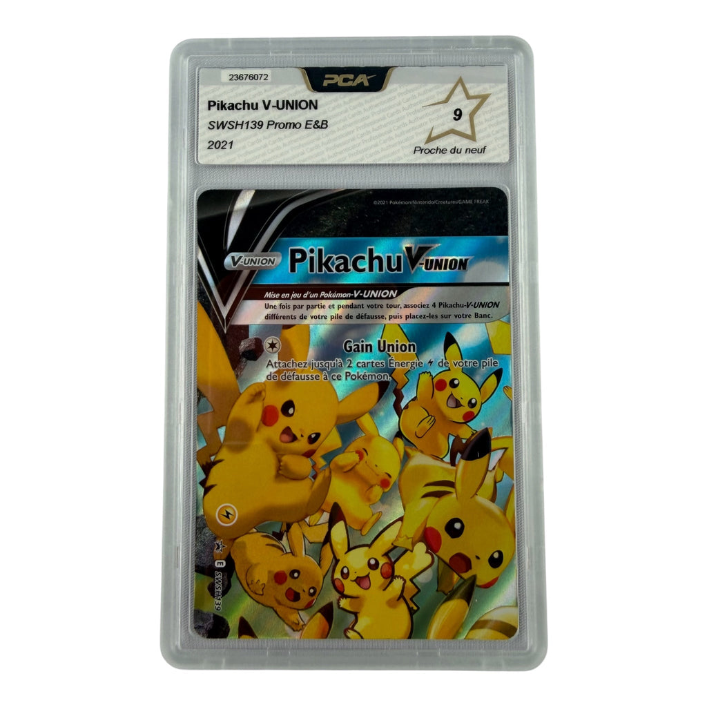 Carte Pokémon gradée Pikachu V-Union SWSH139 PCA 9 – recto | Sneyzencorp
