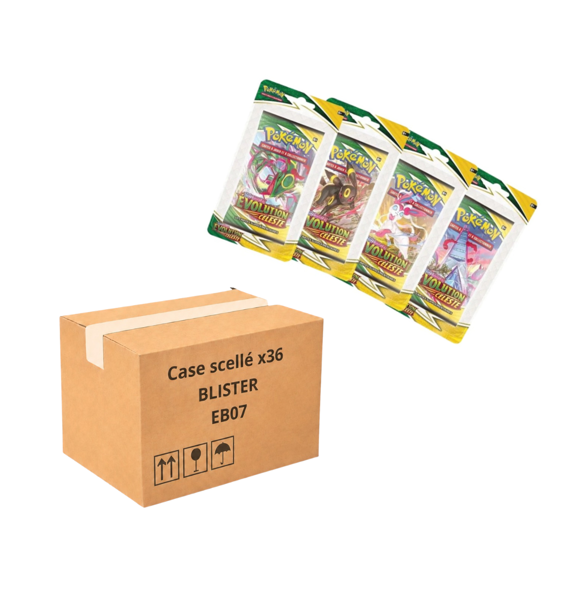 Case 36 Blisters EB07 Évolution Céleste Neuf et Scellé - sneyzencorp