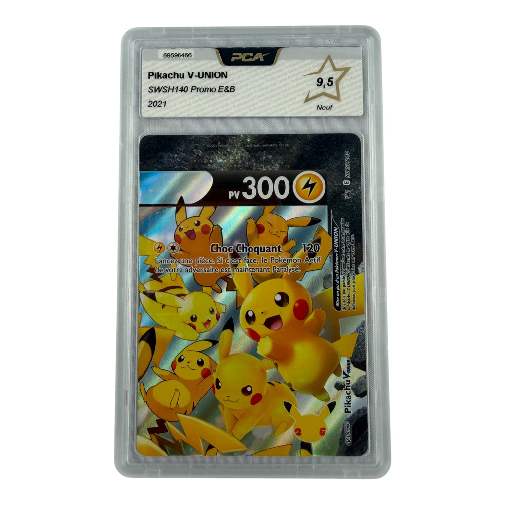 Carte Pokémon gradée Pikachu V-Union SWSH140 PCA 9.5 – recto | Sneyzencorp