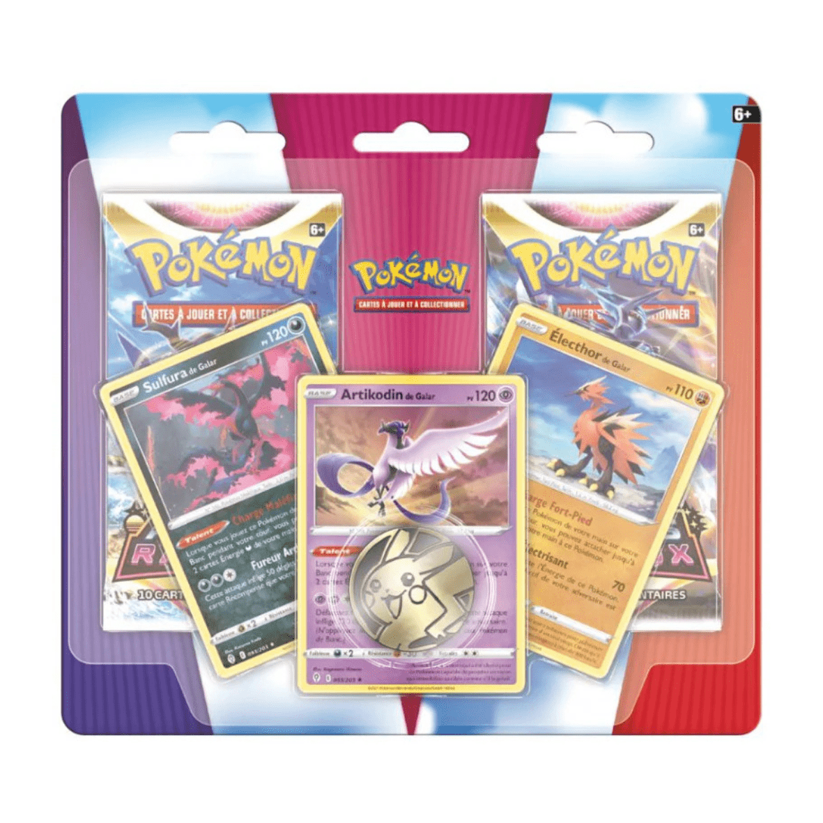 Duopack Pokémon EB10 Astres Radieux avec 2 boosters Sulfura, Artikodin et Électhor neufs et scellés sur Sneyzencorp.com