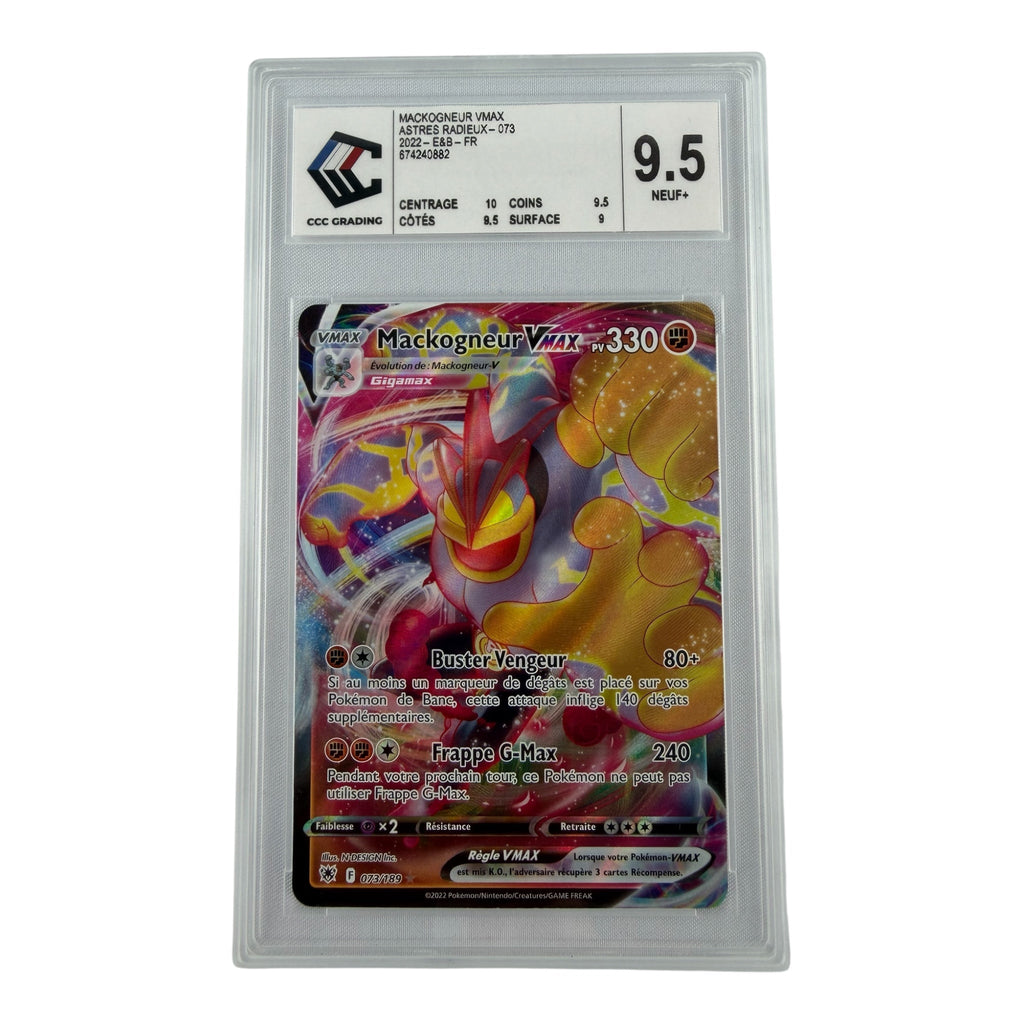 Carte Pokémon gradée Mackogneur Vmax 194/189 CCC 9.5 – recto | Sneyzencorp