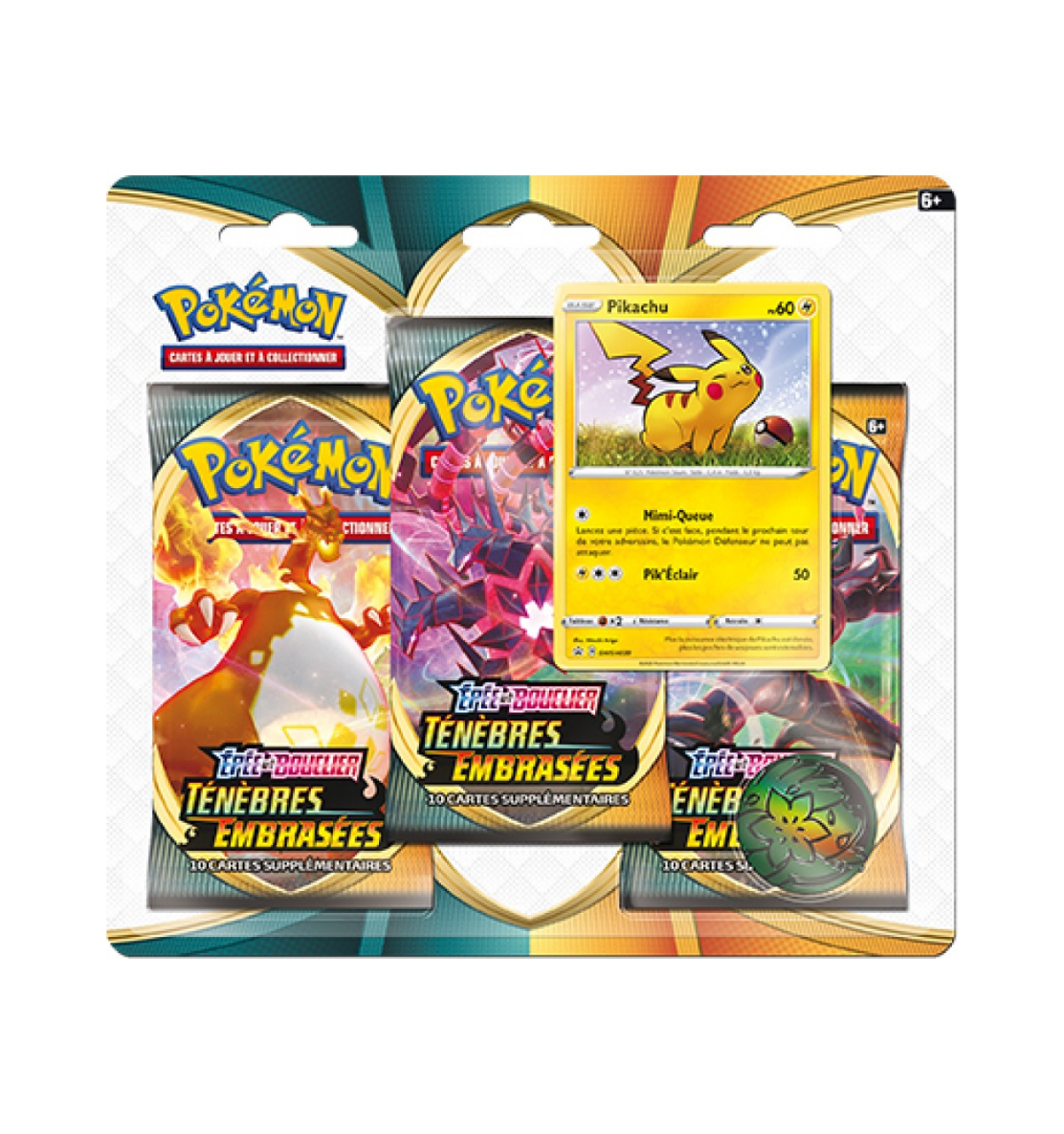 Tripack Pokémon EB03 Ténèbres Embrasées Neuf et Scellé - sneyzencorp