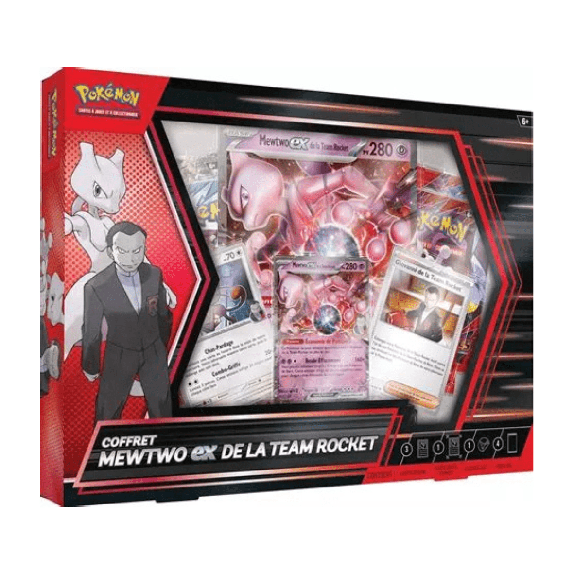 Coffret Pokémon Mewtwo EX Team Rocket neuf et scellé, produit authentique à collectionner sur Sneyzencorp.com