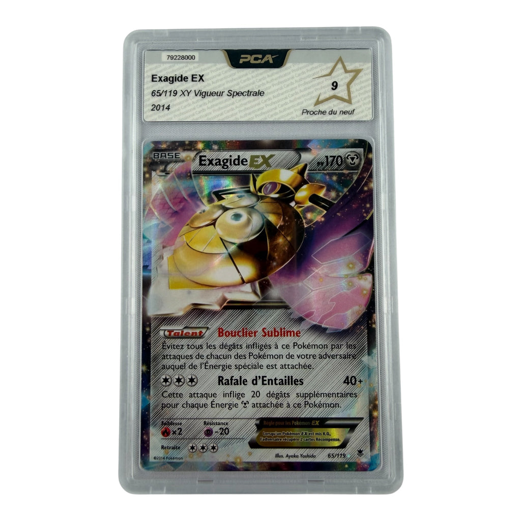 Carte Pokémon gradée Exagide Ex 65/119 PCA 9 – recto | Sneyzencorp