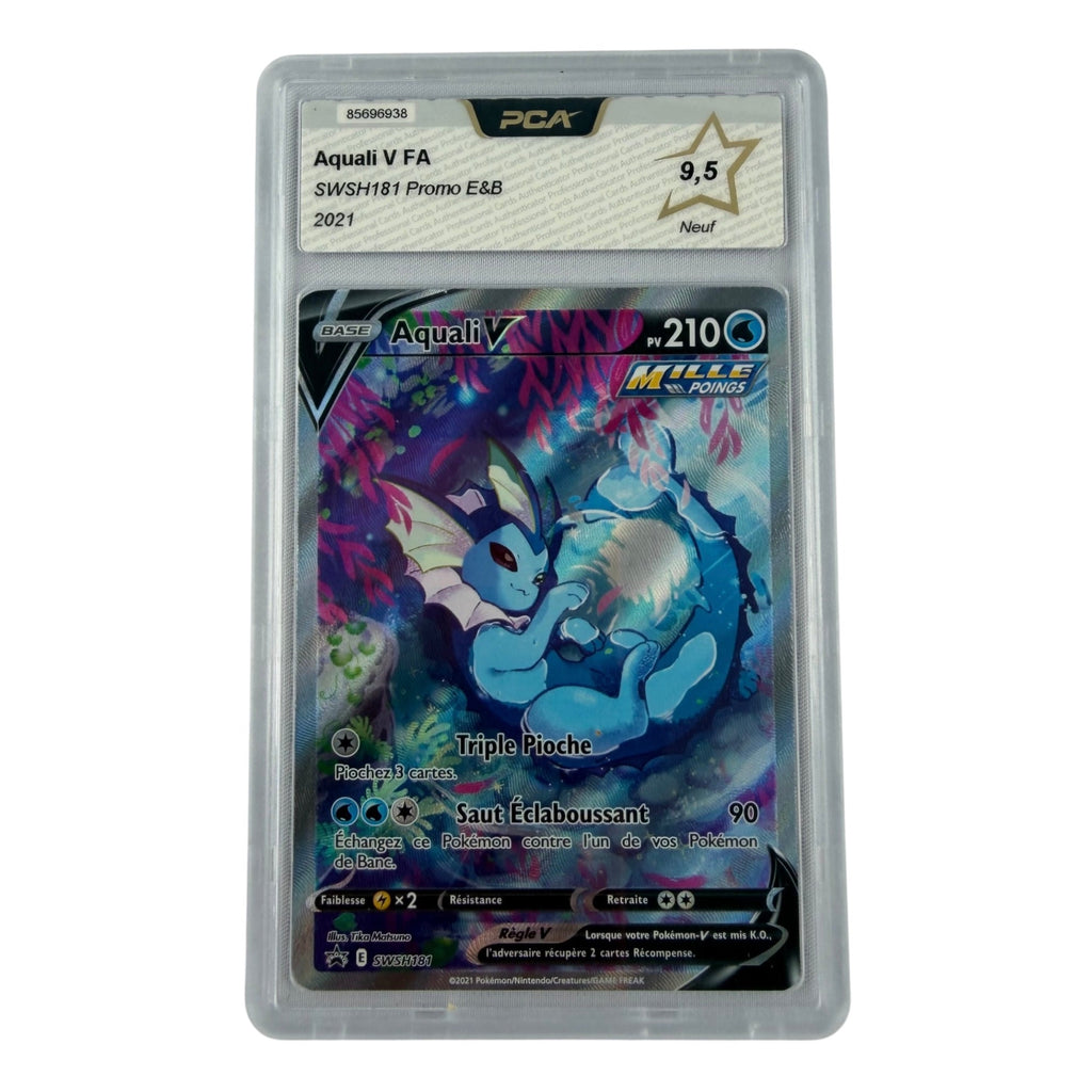 Carte Pokémon gradée Aquali V SWSH181 PCA 9.5 – recto | Sneyzencorp