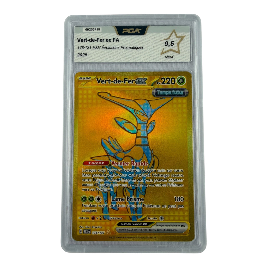 Carte Pokémon gradée Vert-de-Fer Ex Gold 176/131 PCA 9.5 – recto | Sneyzencorp