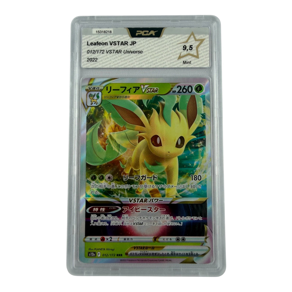 Carte Pokémon gradée Phyllali Vstar japonaise 012/172 PCA 9.5 – recto | Sneyzencorp