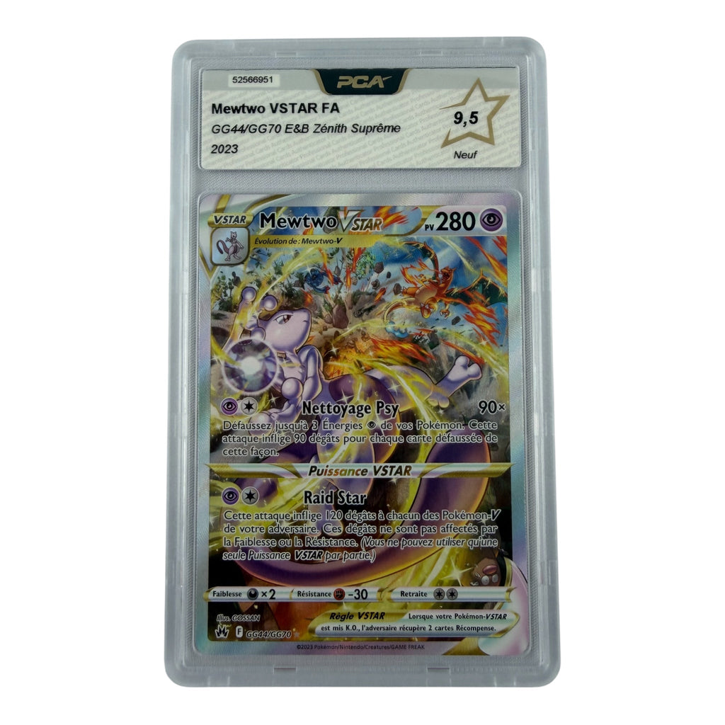 Carte Pokémon gradée Mewtwo Vstar GG44/GG70 PCA 9.5 – recto | Sneyzencorp