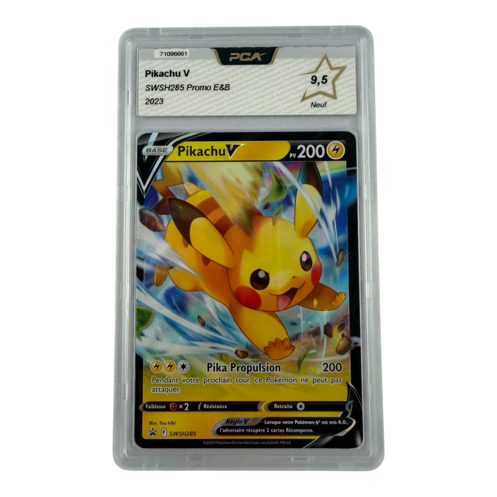 Carte Pokémon gradée Pikachu V SWSH285 PCA 9.5 – recto | Sneyzencorp