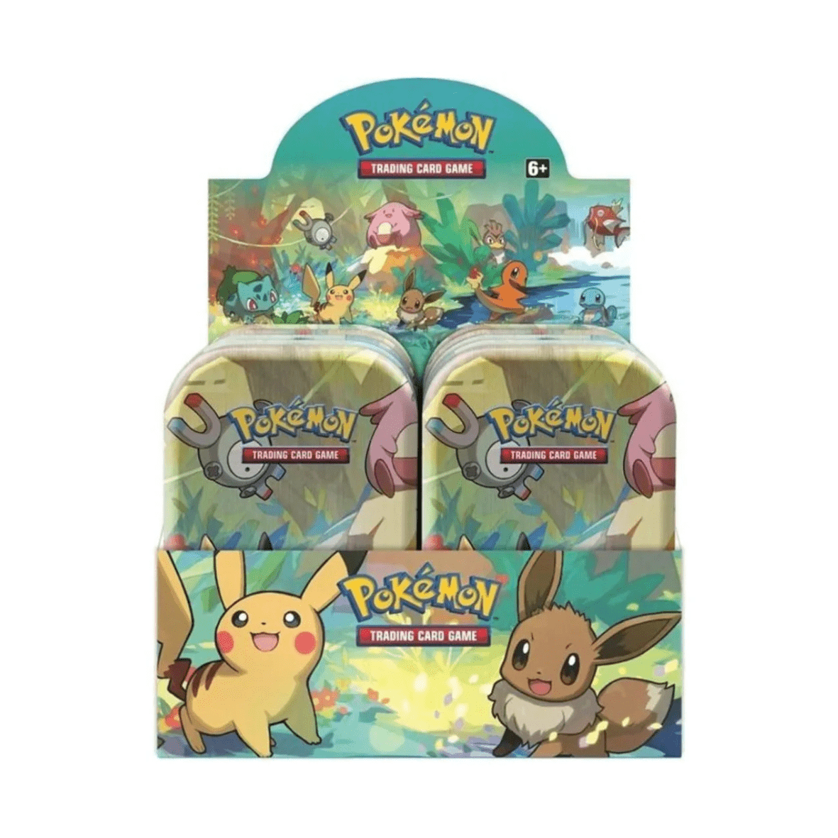 Display Tins Pokémon Amis de Kanto – 10 Mini Tins EB10 & EB11 Neuf et Scellé - sneyzencorp