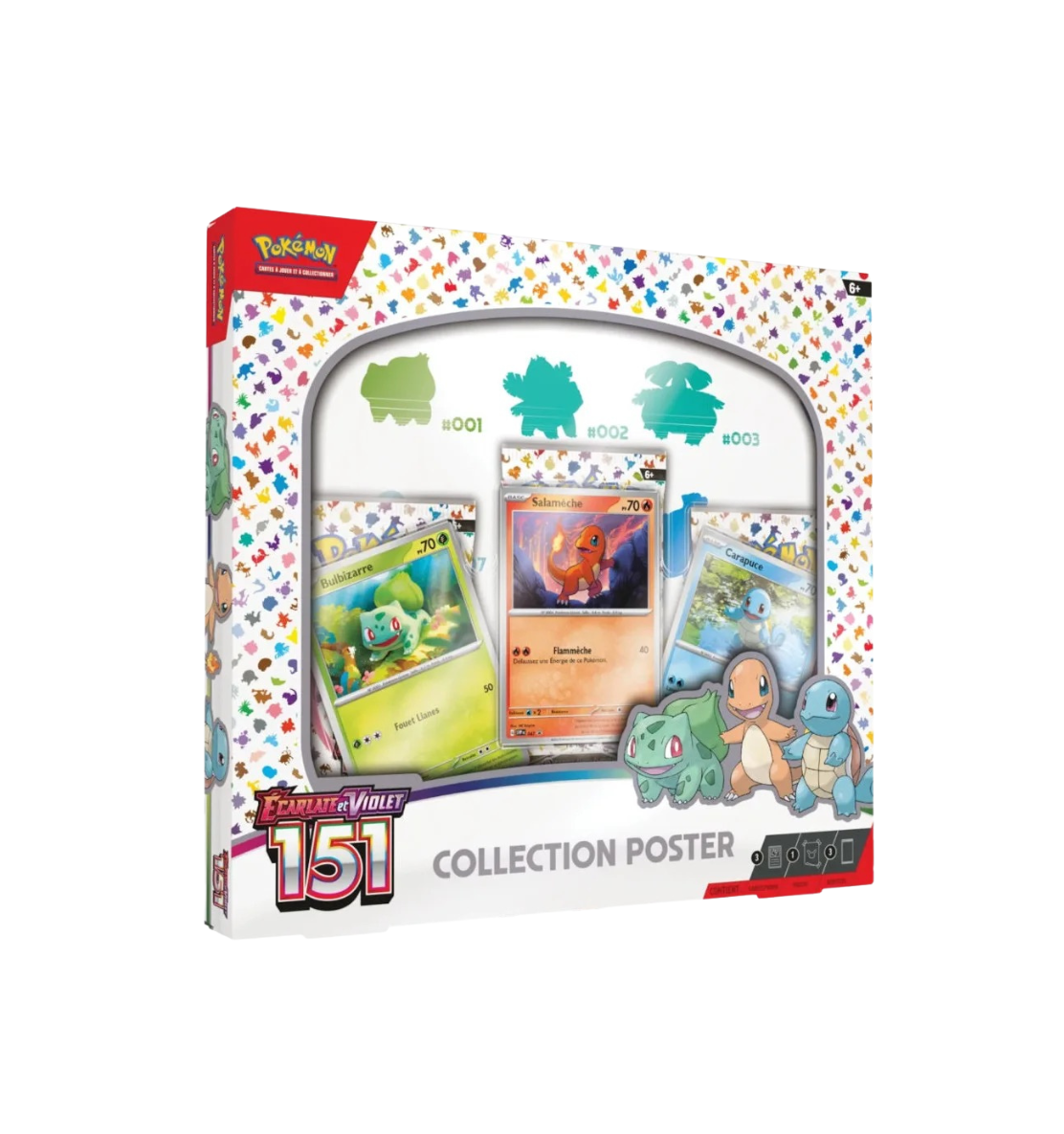 Coffret Poster EV3.5 151 Starters de Kanto Neuf et Scellé - sneyzencorp