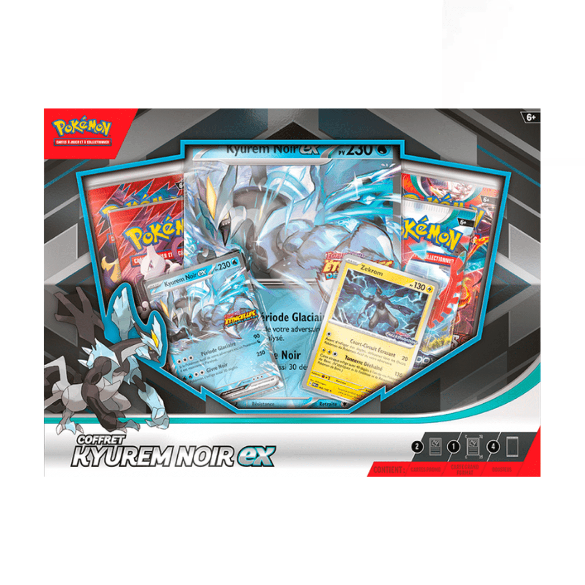 Coffret Pokémon Kyurem Noir – 4 Boosters scellés