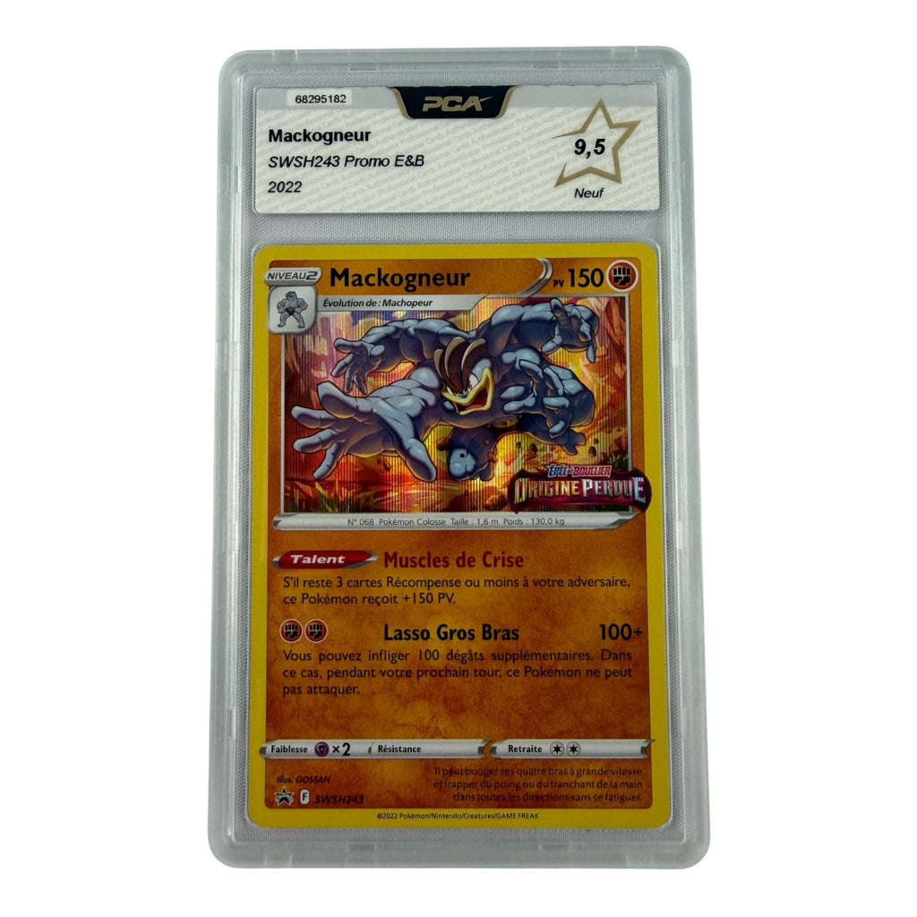 Carte Pokémon gradée Mackogneur Stamp SWSH243 PCA 9.5 – recto | Sneyzencorp