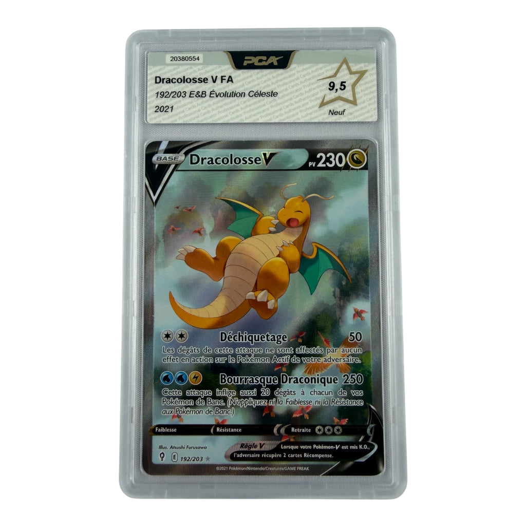 Carte Pokémon gradée Dracolosse V 192/203 PCA 9.5 – recto | Sneyzencorp