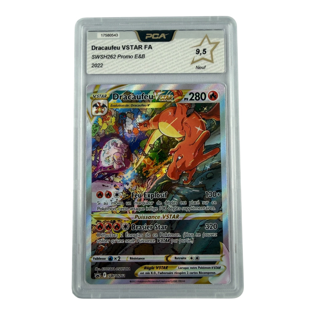 Carte Pokémon gradée Dracaufeu Vstar SWSH262 PCA 9.5 – recto | Sneyzencorp