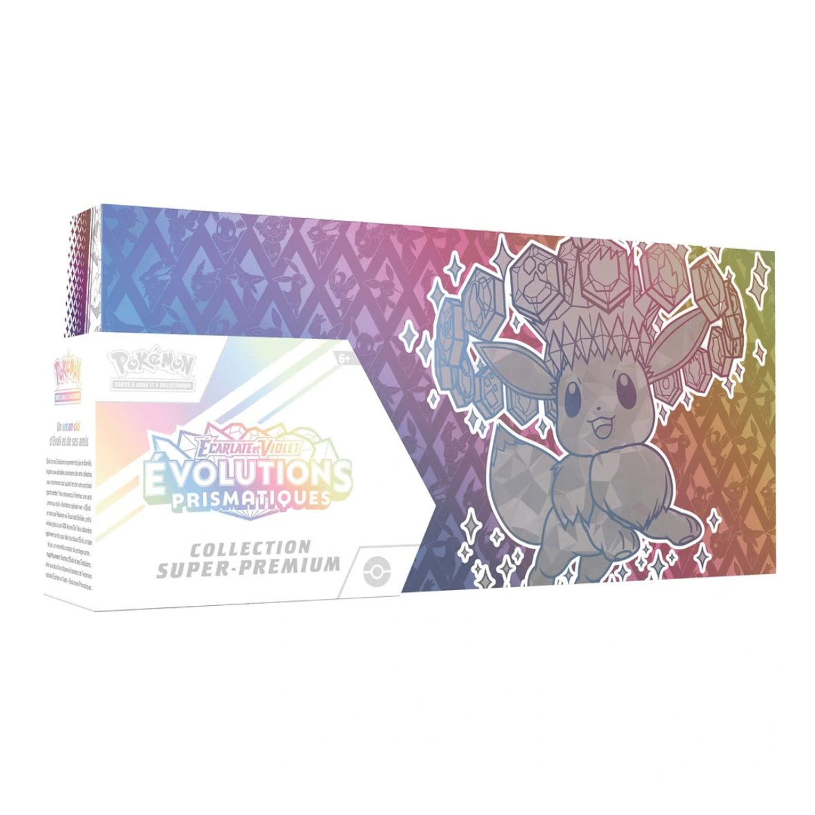 Coffret Super Premium Pokémon EV8.5 Évolutions Prismatiques neuf et scellé, produit authentique sur Sneyzencorp.com