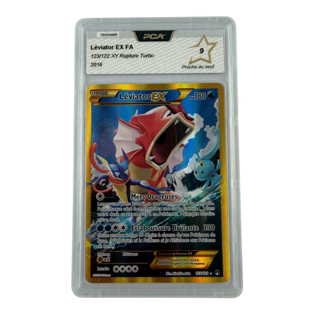 Carte Pokémon gradée Léviator Ex Gold 123/122 PCA 9 – recto | Sneyzencorp