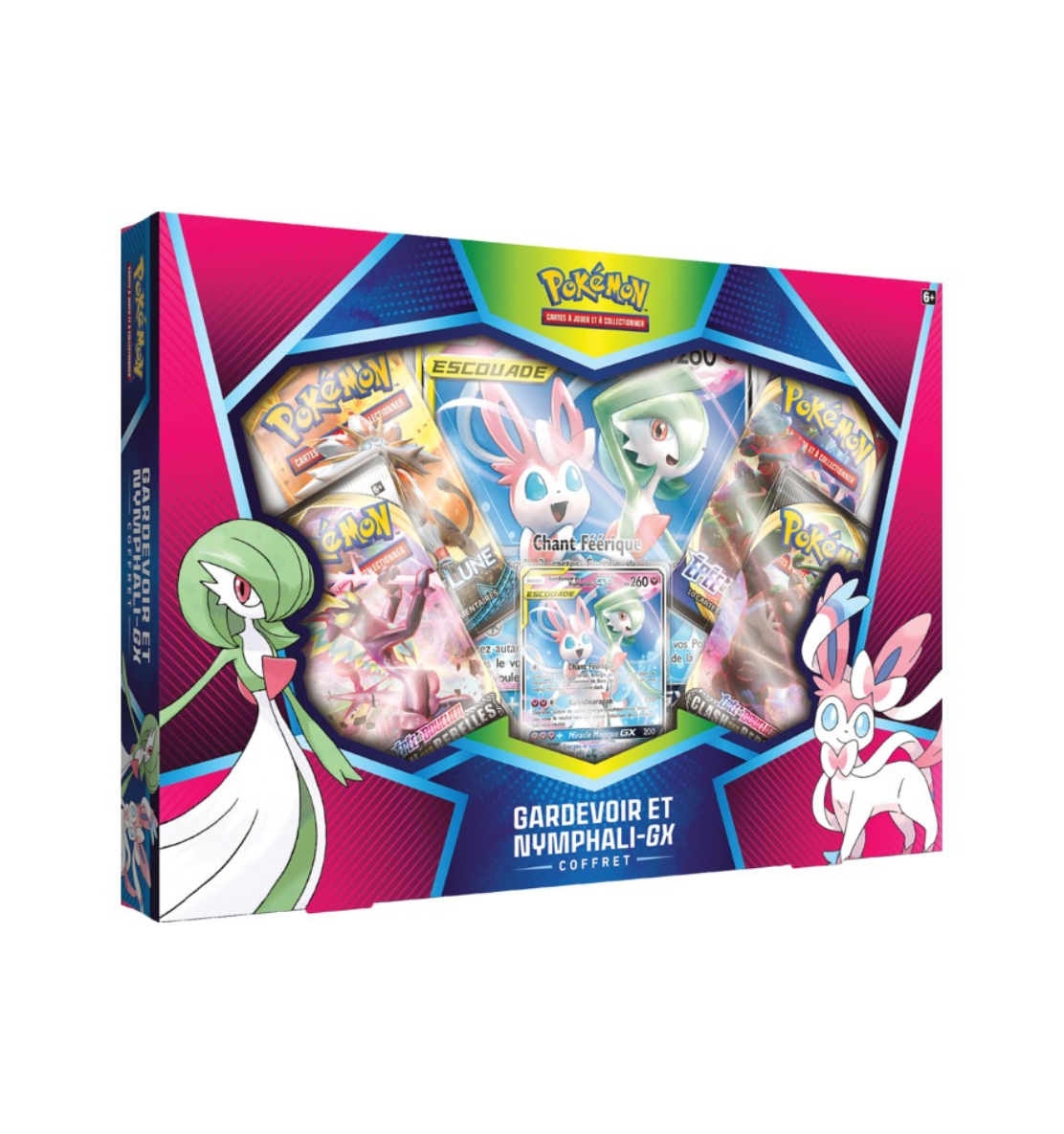 Coffret Pokémon Gardevoir et Nymphali - GX Escouade Neuf et Scellé - sneyzencorp