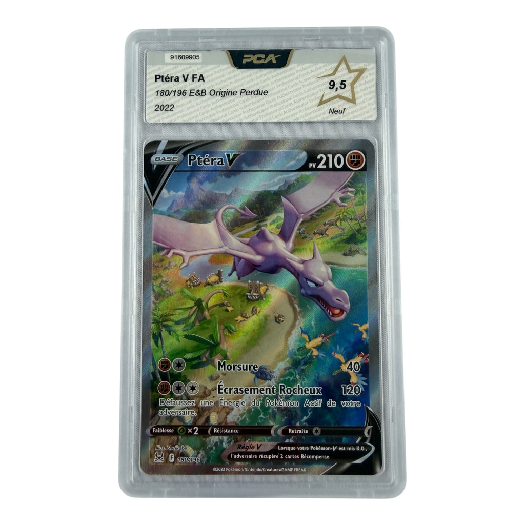 Carte Pokémon gradée Ptéra V 180/196 PCA 9.5 – recto | Sneyzencorp