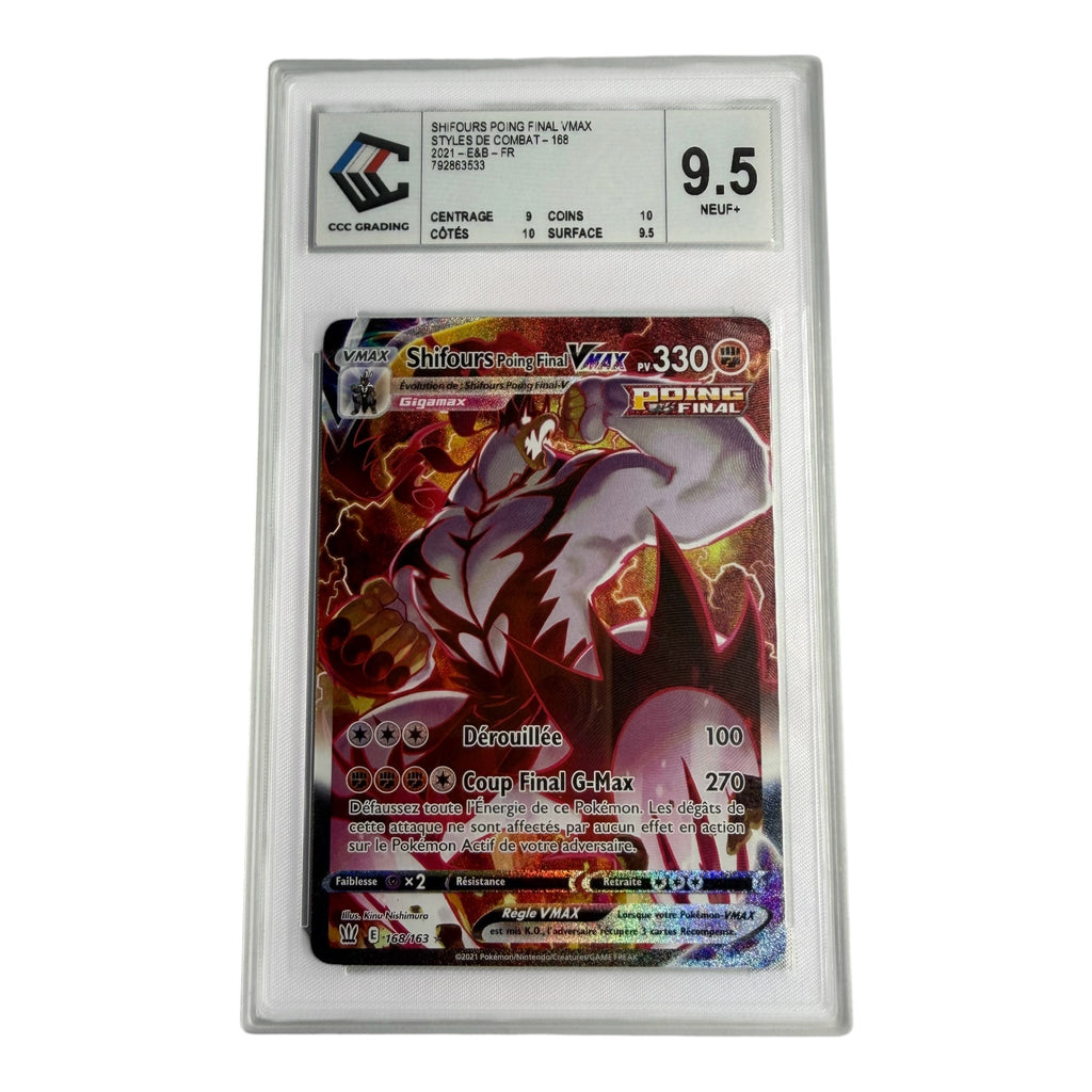 Carte Pokémon gradée Shifours Poing Final Vmax 168/163 CCC 9.5 – recto | Sneyzencorp