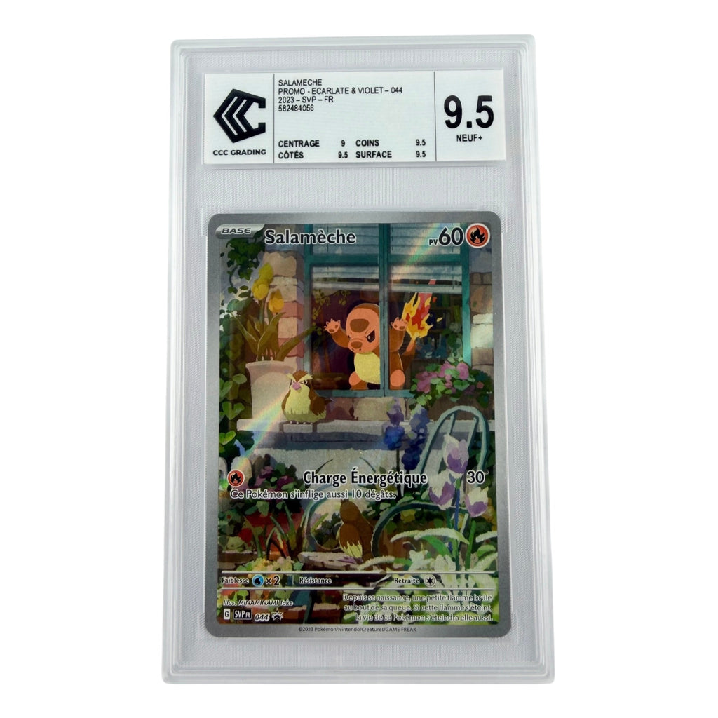 Carte Pokémon gradée Salamèche 044 CCC 9.5 – recto | Sneyzencorp
