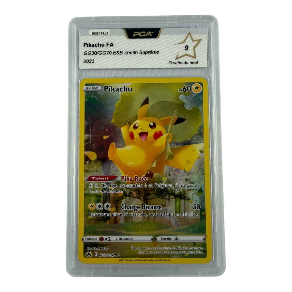 Carte Pokémon gradée Pikachu GG30/GG70 PCA 9 – recto | Sneyzencorp